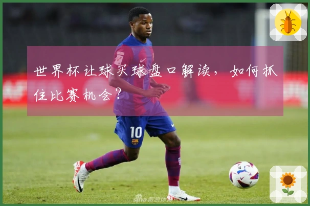 世界杯让球买球盘口解读，如何抓住比赛机会？