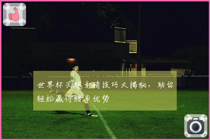 世界杯买球竞猜技巧大揭秘，助你轻松赢得赔率优势