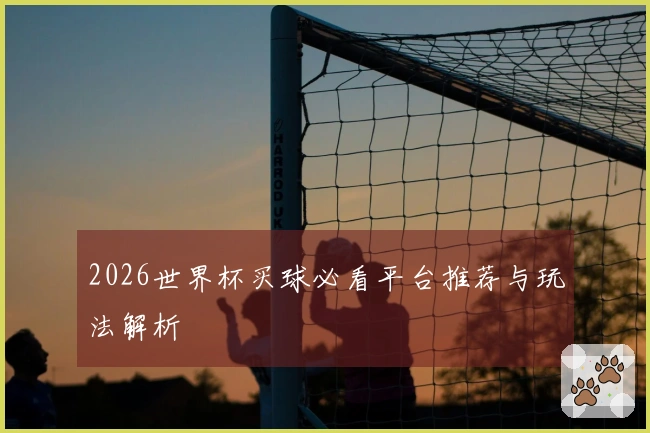 2026世界杯买球必看平台推荐与玩法解析